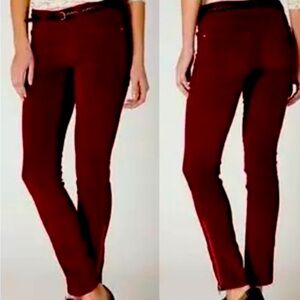 Pilot and the letterpress stet fit burgundy corduroy jeans Wm size 28